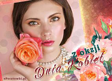 e-Kartka Darmowe kartki elektroniczne z tag: Kartki z muzyką Róże na Dzień Kobiet, kartki internetowe, pocztówki, pozdrowienia