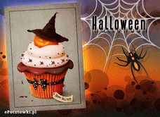 e-Kartka Darmowe kartki elektroniczne z tag: Kartki online Muffinka na Halloween, kartki internetowe, pocztówki, pozdrowienia