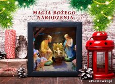 e-Kartka Darmowe kartki elektroniczne z tag: Kartki religijne Magia Bożego Narodzenia, kartki internetowe, pocztówki, pozdrowienia