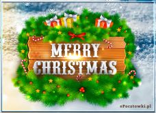 e-Kartka Darmowe kartki elektroniczne z tag: Kartka świąteczna e-Kartka Merry Christmas, kartki internetowe, pocztówki, pozdrowienia