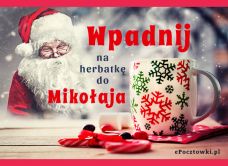 e-Kartka Darmowe kartki elektroniczne z tag: Darmowe kartki na święta Mikołaj zaprasza ..., kartki internetowe, pocztówki, pozdrowienia