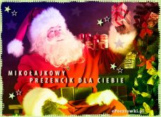 e-Kartka Darmowe kartki elektroniczne z tag: eKartka świąteczna Mikołajkowy prezencik, kartki internetowe, pocztówki, pozdrowienia