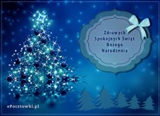 e-Kartka Darmowe kartki elektroniczne z tag: Życzenia bożonarodzeniowe Zdrowych Spokojnych Świąt, kartki internetowe, pocztówki, pozdrowienia