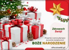 e-Kartka Darmowe kartki elektroniczne z tag: Życzenia świąteczne Boże Narodzenie 2023 - Czas prezentów, kartki internetowe, pocztówki, pozdrowienia