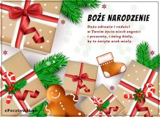 e-Kartka Darmowe kartki elektroniczne z tag: Darmowe kartki bożonarodzeniowe Kartka z prezentami, kartki internetowe, pocztówki, pozdrowienia