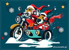 e-Kartka Darmowe kartki elektroniczne z tag: Kartki świąteczne Szalony Święty Mikołaj 2023, kartki internetowe, pocztówki, pozdrowienia