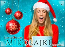 e-Kartka Darmowe kartki elektroniczne z tag: e Pocztówki Boże Narodzenie Uwielbiam Mikołajki 2023, kartki internetowe, pocztówki, pozdrowienia
