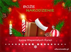 e-Kartka Darmowe kartki elektroniczne z tag: kartka na Boże Narodzenie Życzę Wspaniałych Świąt 2023, kartki internetowe, pocztówki, pozdrowienia