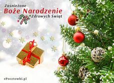 e-Kartka Darmowe kartki elektroniczne z tag: Merry Christmas Zaśnieżone Boże Narodzenie, kartki internetowe, pocztówki, pozdrowienia