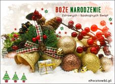 e-Kartka Darmowe kartki elektroniczne z tag: Życzenia bożonarodzeniowe Zdrowych i Spokojnych Świąt 2023, kartki internetowe, pocztówki, pozdrowienia