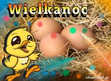 e-Kartka Darmowe kartki elektroniczne z tag: Pocztówki elektroniczne na Wielkanoc Szczęśliwy kurczak, kartki internetowe, pocztówki, pozdrowienia