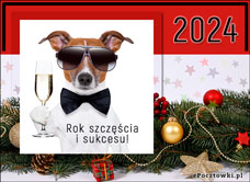 e-Kartka Darmowe kartki elektroniczne z tag: eKartka noworoczna Rok szczęścia i sukcesu 2024, kartki internetowe, pocztówki, pozdrowienia