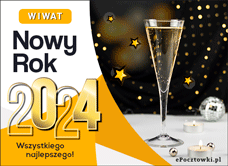 e-Kartka Darmowe kartki elektroniczne z tag: Kartki darmowe Wiwat Nowy Rok 2024 , kartki internetowe, pocztówki, pozdrowienia