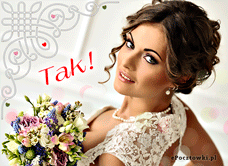 e-Kartka Kartki Ślubne Ślubne - Tak!, kartki internetowe, pocztówki, pozdrowienia