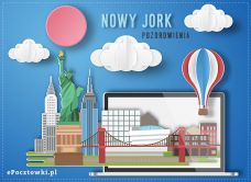 e-Kartka Darmowe kartki elektroniczne z tag: Kartki państwa z życzeniami Wspaniały Nowy Jork, kartki internetowe, pocztówki, pozdrowienia