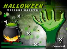 e-Kartka Kartki Halloween Mroczna zabawa, kartki internetowe, pocztówki, pozdrowienia