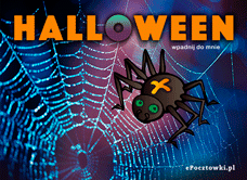 e-Kartka Darmowe kartki elektroniczne z tag: Kartki Halloween darmo Pajęcza sieć, kartki internetowe, pocztówki, pozdrowienia