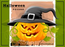 e-Kartka Kartki Halloween Pozdro w Halloween, kartki internetowe, pocztówki, pozdrowienia