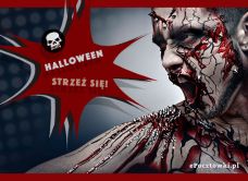 e-Kartka Kartki Halloween Strzeż się!, kartki internetowe, pocztówki, pozdrowienia