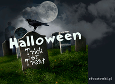 e-Kartka Kartki Halloween Trick or Treat, kartki internetowe, pocztówki, pozdrowienia