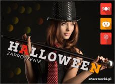 e-Kartka Kartki Halloween Zaproszenie Halloween, kartki internetowe, pocztówki, pozdrowienia