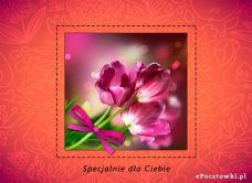 e-Kartka Darmowe kartki elektroniczne z tag: Darmowe kartki z kwiatami Specjalnie dla Ciebie, kartki internetowe, pocztówki, pozdrowienia
