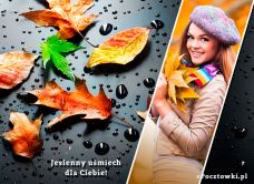 e-Kartka Darmowe kartki elektroniczne z tag: Pocztówki elektroniczne Jesień Jesienny uśmiech, kartki internetowe, pocztówki, pozdrowienia