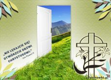 eKartki Religijne Otwórzcie drzwi Chrystusowi, 
