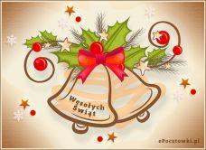 e-Kartka  Bożonarodzeniowe dzwoneczki, kartki internetowe, pocztówki, pozdrowienia