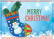 e-Kartka Kartki Elektroniczne Bożonarodzeniowy but, kartki internetowe, pocztówki, pozdrowienia