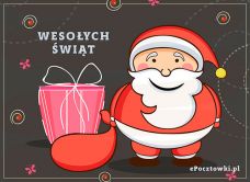 e-Kartka  Mikołaj z życzeniami, kartki internetowe, pocztówki, pozdrowienia