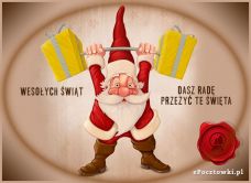 e-Kartka Darmowe kartki elektroniczne z tag: Darmowe pocztówki na Boże Narodzenie Mikołaj zawsze da radę, kartki internetowe, pocztówki, pozdrowienia