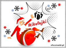 e-Kartka Darmowe kartki elektroniczne z tag: Darmowe kartki świąteczne Mikołajki, kartki internetowe, pocztówki, pozdrowienia
