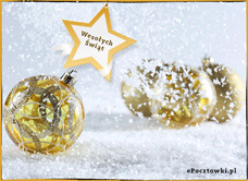 eKartki Boże Narodzenie Śnieżnobiałe życzenia!, 