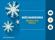 e-Kartka Darmowe kartki elektroniczne z tag: e Pocztówki na Boże Narodzenie Śnieżynki Bożego Narodzenia, kartki internetowe, pocztówki, pozdrowienia