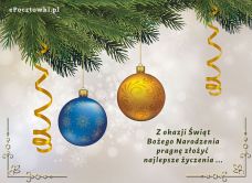 eKartki Boże Narodzenie Pragnę złożyć życzenia ..., 