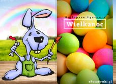 e-Kartka Kartki Wielkanoc Kolorowa Wielkanoc, kartki internetowe, pocztówki, pozdrowienia
