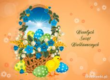 e-Kartka Kartki Wielkanoc Wesołych Świąt Wielkanocnych, kartki internetowe, pocztówki, pozdrowienia