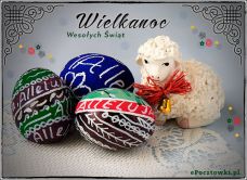 e-Kartka Kartki Wielkanoc Wielkanocna dekoracja, kartki internetowe, pocztówki, pozdrowienia