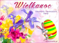 e-Kartka Kartki Wielkanoc Zdrowych i Spokojnych Świąt, kartki internetowe, pocztówki, pozdrowienia