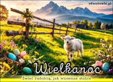 e-Kartka Darmowe kartki elektroniczne z tag: Kartki wielkanocne religijne Wielkanoc naturalnie, kartki internetowe, pocztówki, pozdrowienia