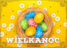 e-Kartka Darmowe kartki elektroniczne z tag: Kartki wielkanocne z życzeniami Wielobarwne jajeczka!, kartki internetowe, pocztówki, pozdrowienia