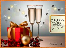 e-Kartka Darmowe kartki elektroniczne z tag: Darmowa kartka świąteczna Happy New Year, kartki internetowe, pocztówki, pozdrowienia