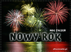 e-Kartka Kartki Nowy Rok Noworoczna noc, kartki internetowe, pocztówki, pozdrowienia