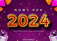 e-Kartka Darmowe kartki elektroniczne z tag: eKartka noworoczna Wszystkiego Najlepszego w Nowym Roku 2024, kartki internetowe, pocztówki, pozdrowienia